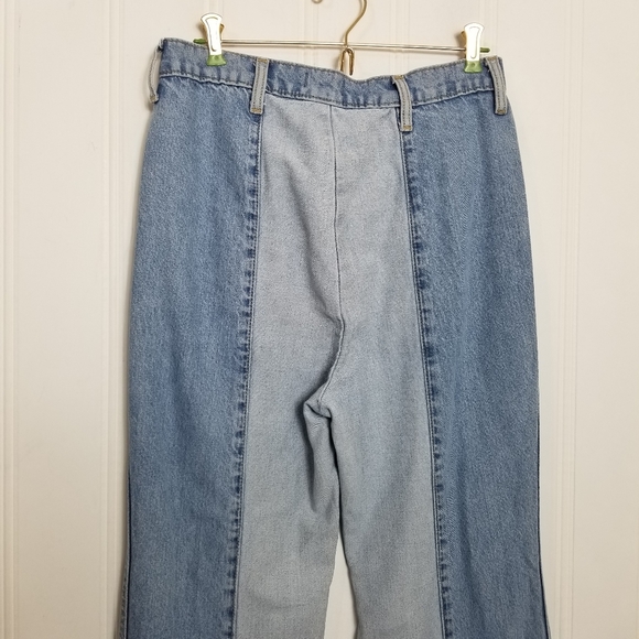 Wrangler Two-Tone Flare Jeans - Light Blue and Blue ' - Picture 9 of 15